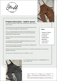 Product info - Leather aprons – 108kb